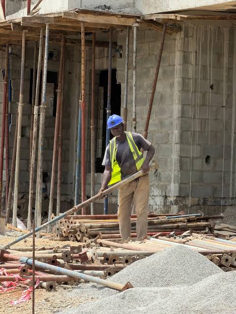 Construction site works
